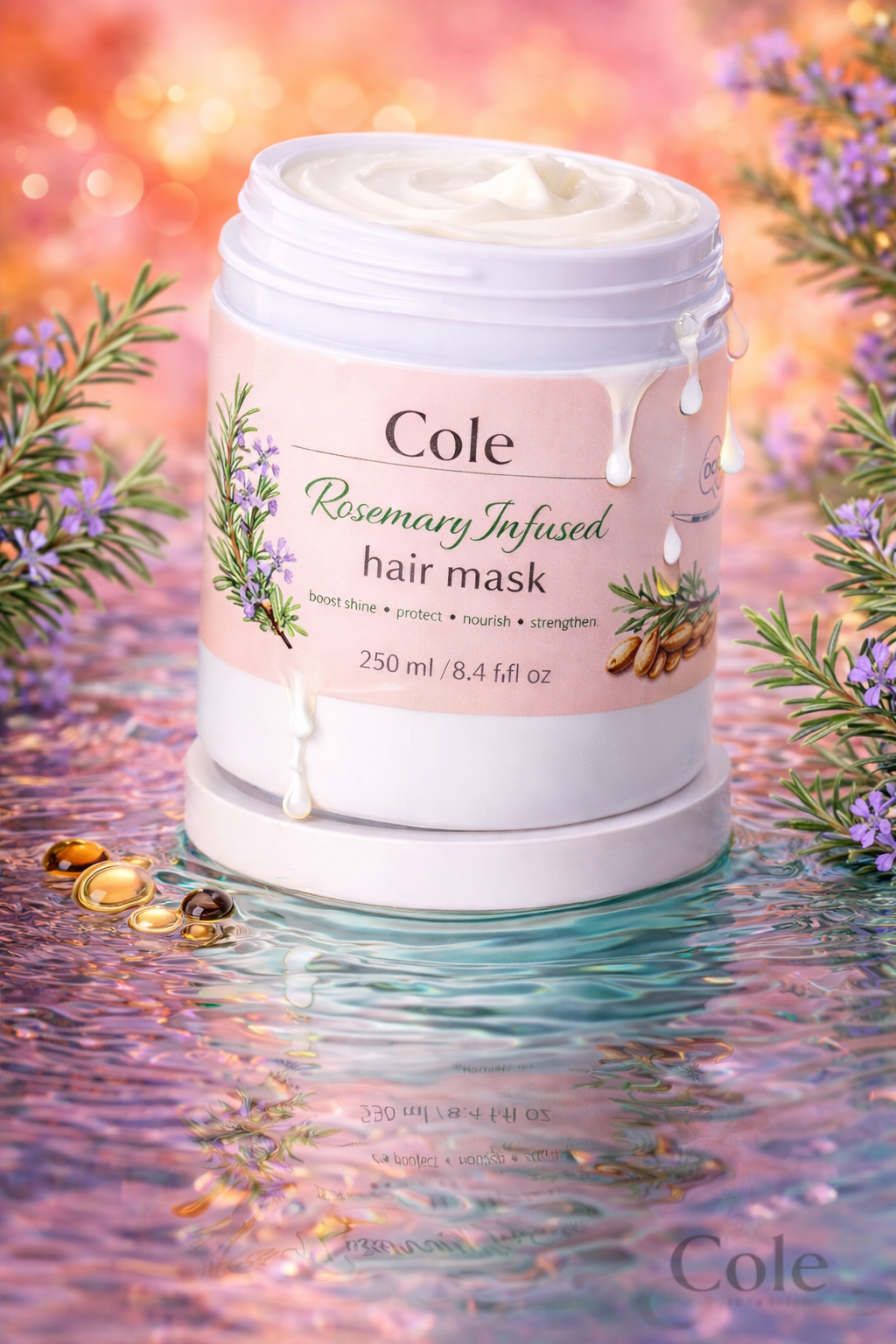 Cole™ Rosemary Infused Hair Mask + Conditioner